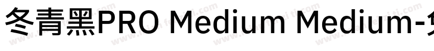 冬青黑PRO Medium Medium字体转换